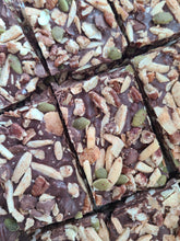 Load image into Gallery viewer, Low Carb Semisweet Chocolate Bark with Mostly Nuts - 6oz