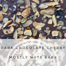 Load image into Gallery viewer, Dark Chocolate Cherry Mostly Nuts Bark - 6oz